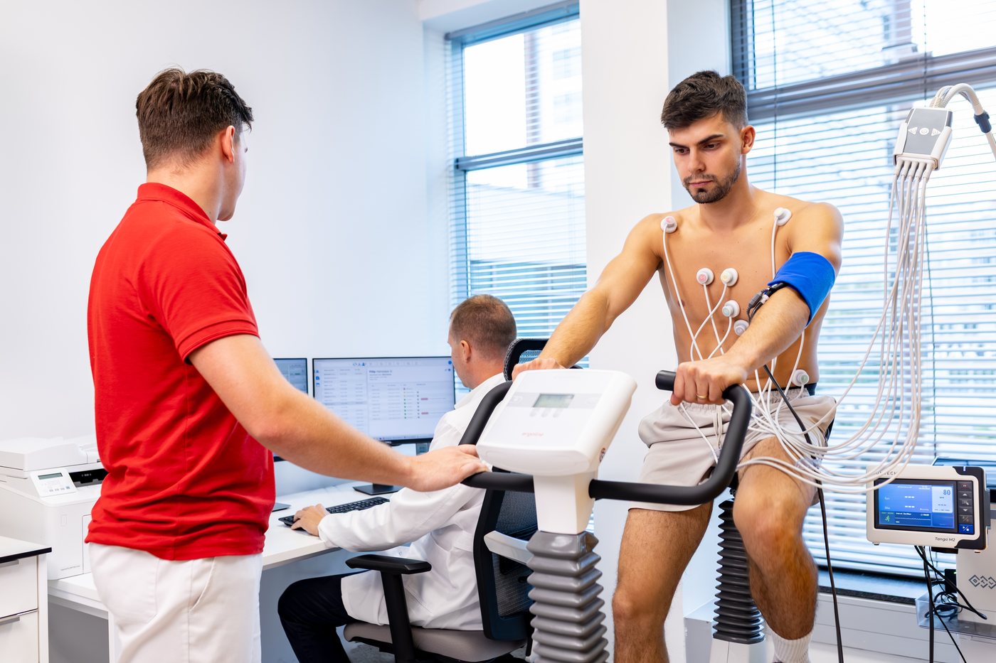 Zátěžové vyšetření sportovce na ergometru s EKG
